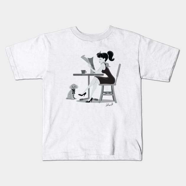 Cafe Kids T-Shirt by tatsuya_artist